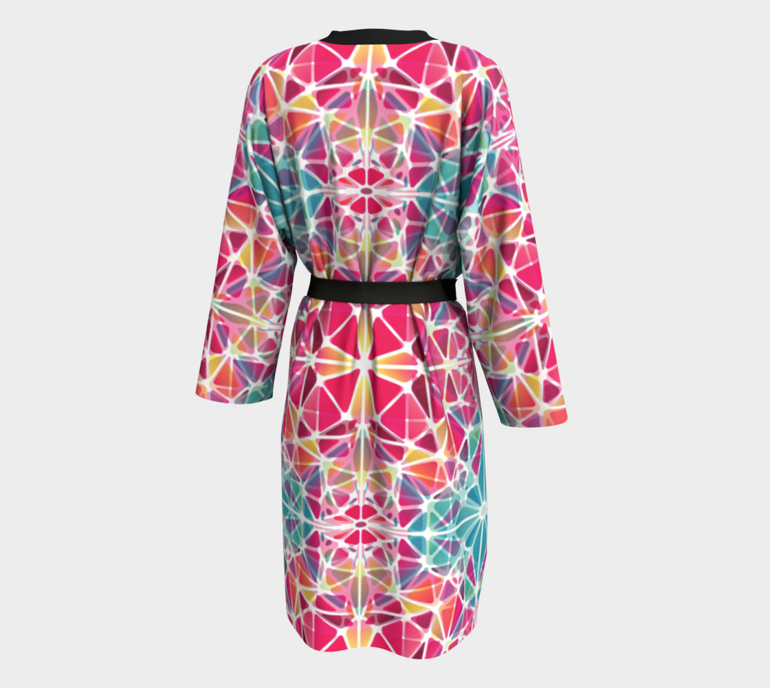 Pink and Blue Kaleidoscope Peignoir preview #2