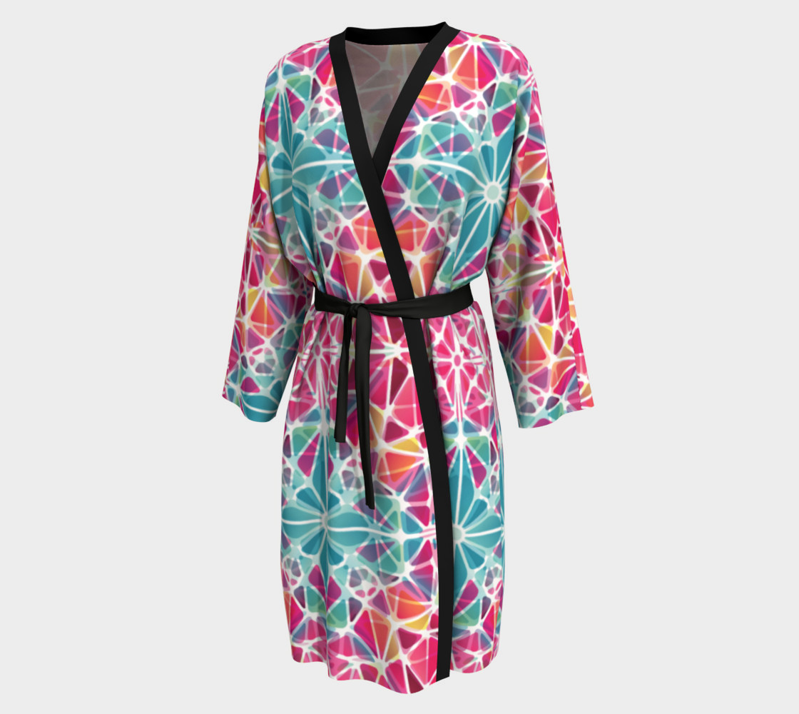 Pink and Blue Kaleidoscope Peignoir preview #1