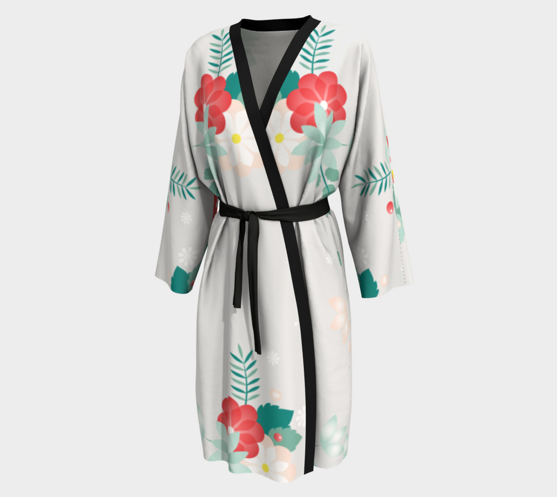 Long Floral Robe preview #1