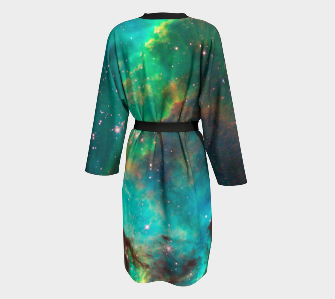 Star Cluster NGC 2074 in Cosmic Cloud Peignoir Robe preview #2