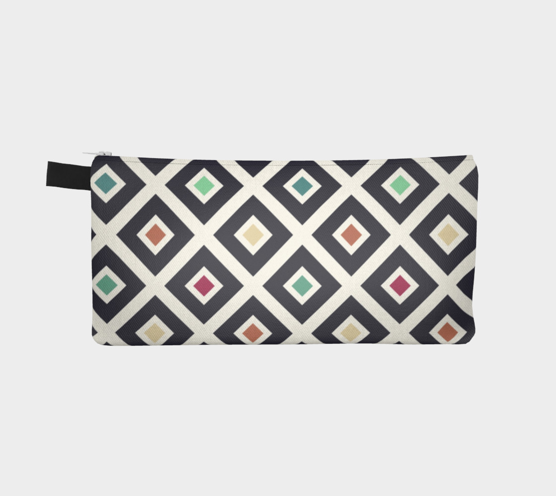 Modern Trendy Geometric Patter in Fresh Vintage Coffee Style Colors preview #2