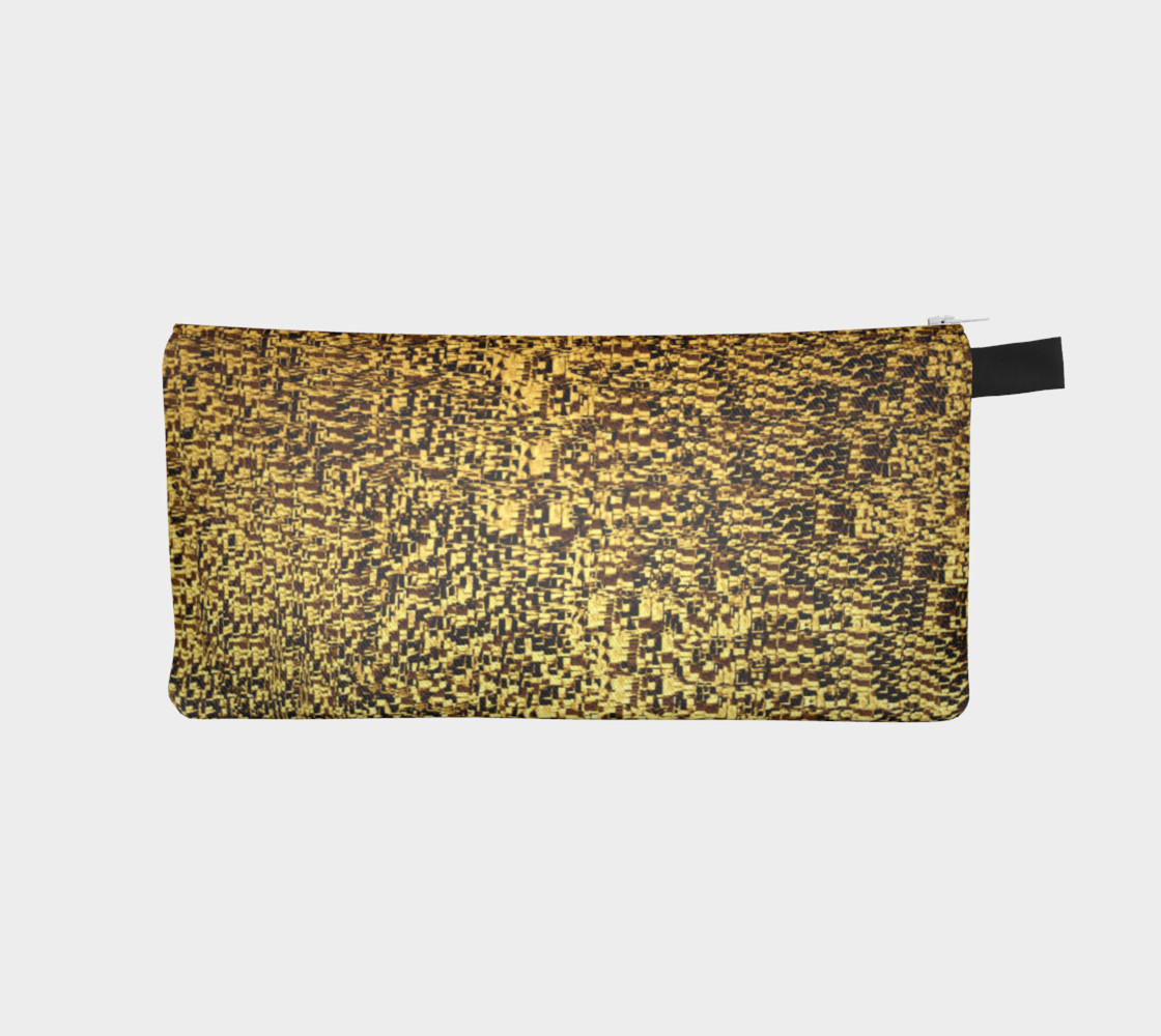 Aperçu de gold texture pencil case #1