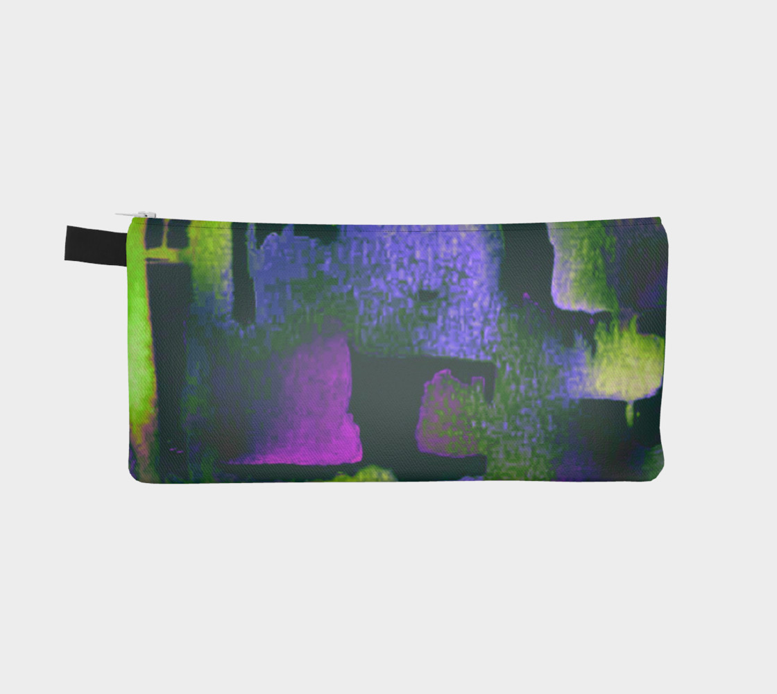 abstract in lime green and fushia preview #2