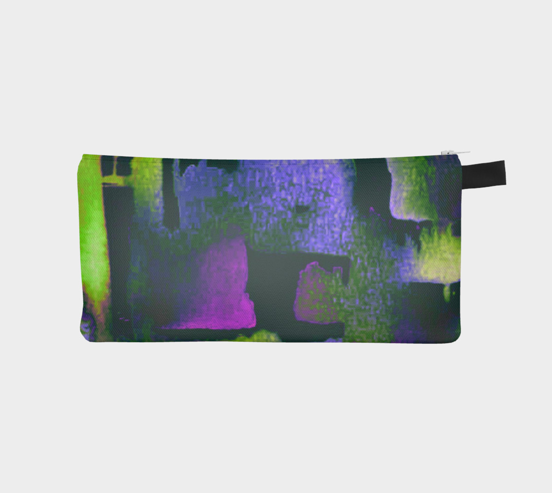 abstract in lime green and fushia preview #1