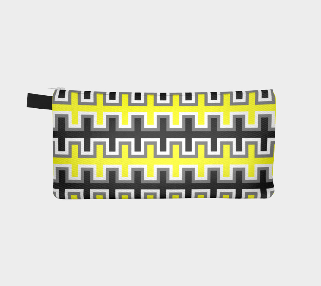 Aperçu de Black, Yellow, Grey, and White Southwest Blanket #2