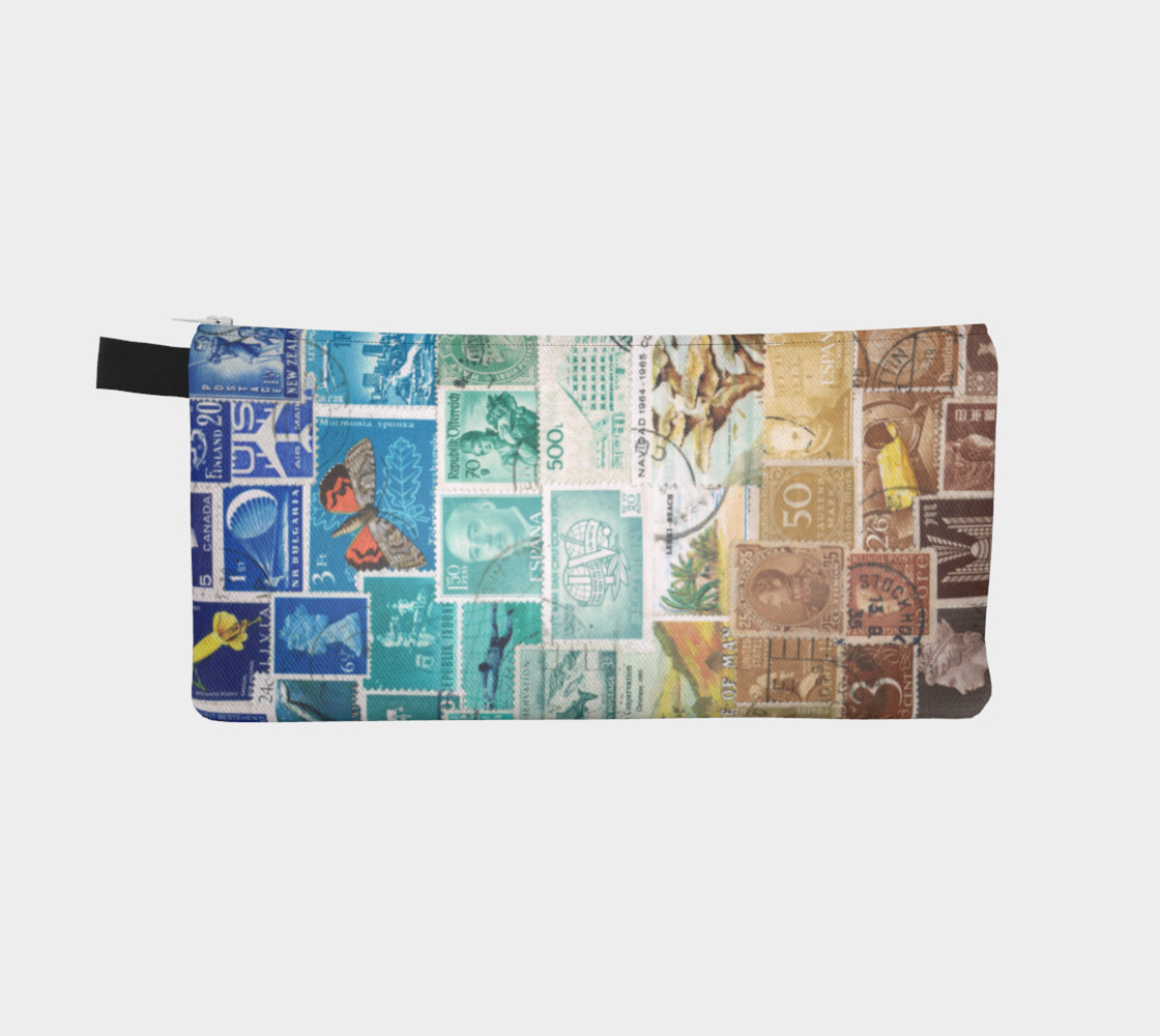 Beachy - Postage Stamp Zip Pouch preview #2