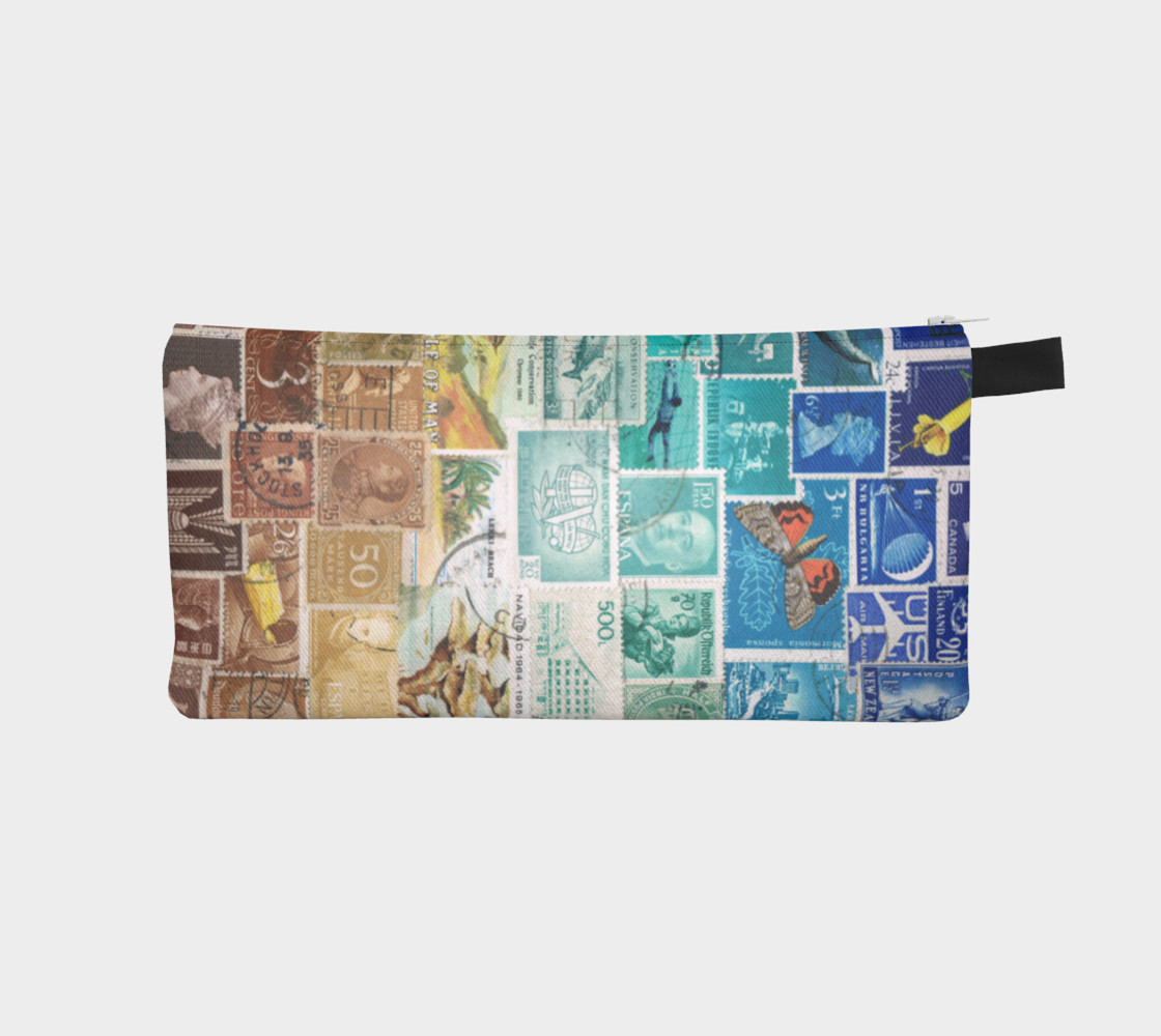 Beachy - Postage Stamp Zip Pouch preview #1