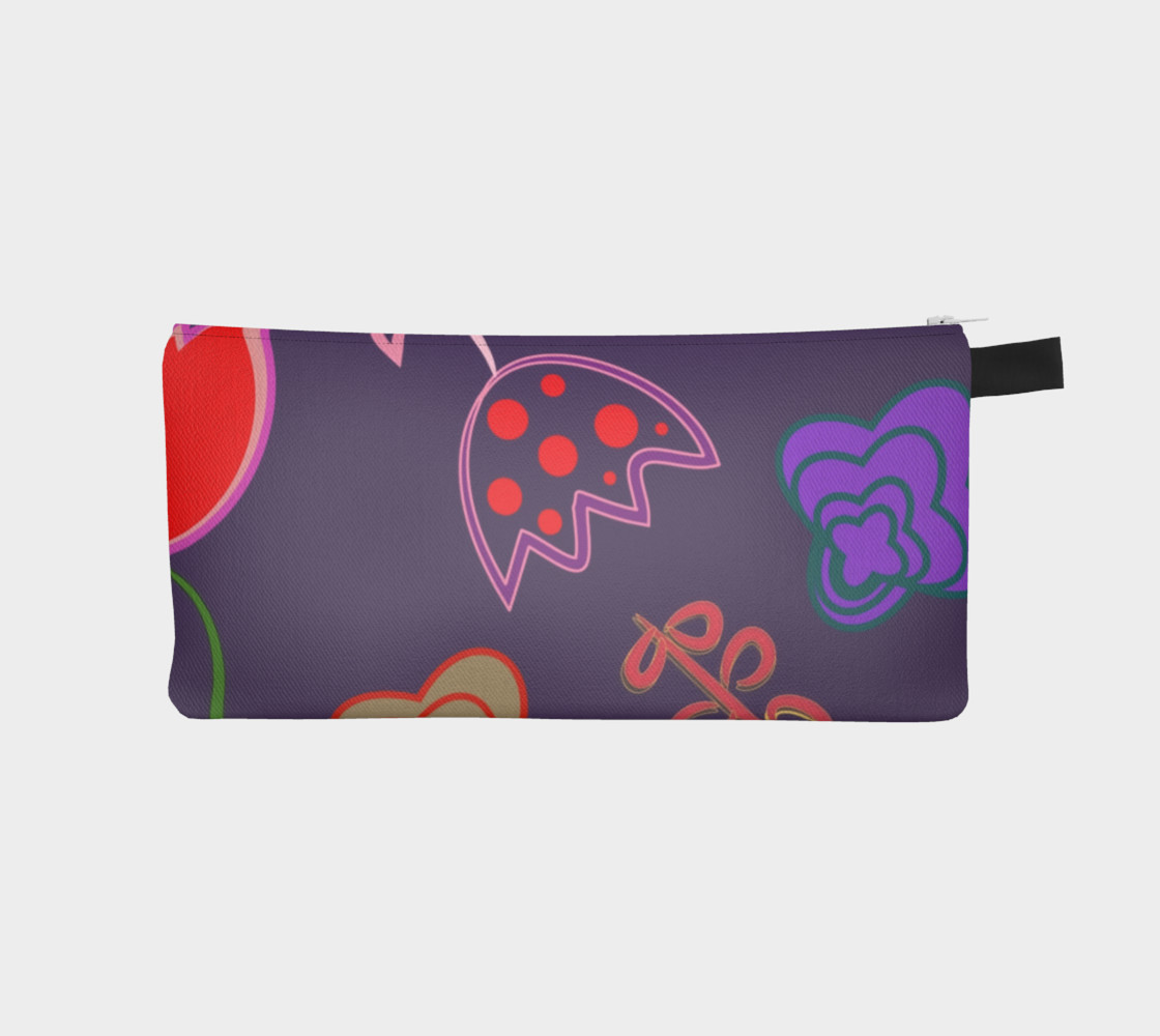 Purple Floral Pencil Box preview #1