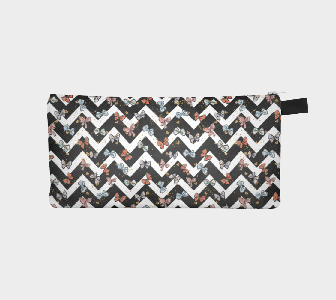 Hair bows pattern for pencil case 3D preview