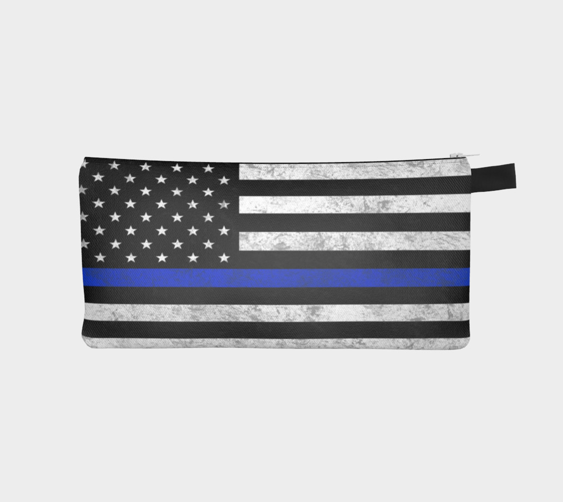 Thin Blue Line Zipper Case preview #1