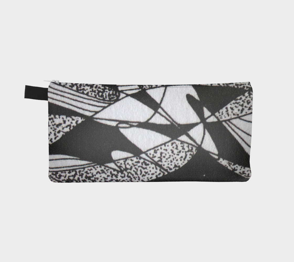 Aperçu de Étui à crayon-Griffe Noir et blanc-micheline-plante #2