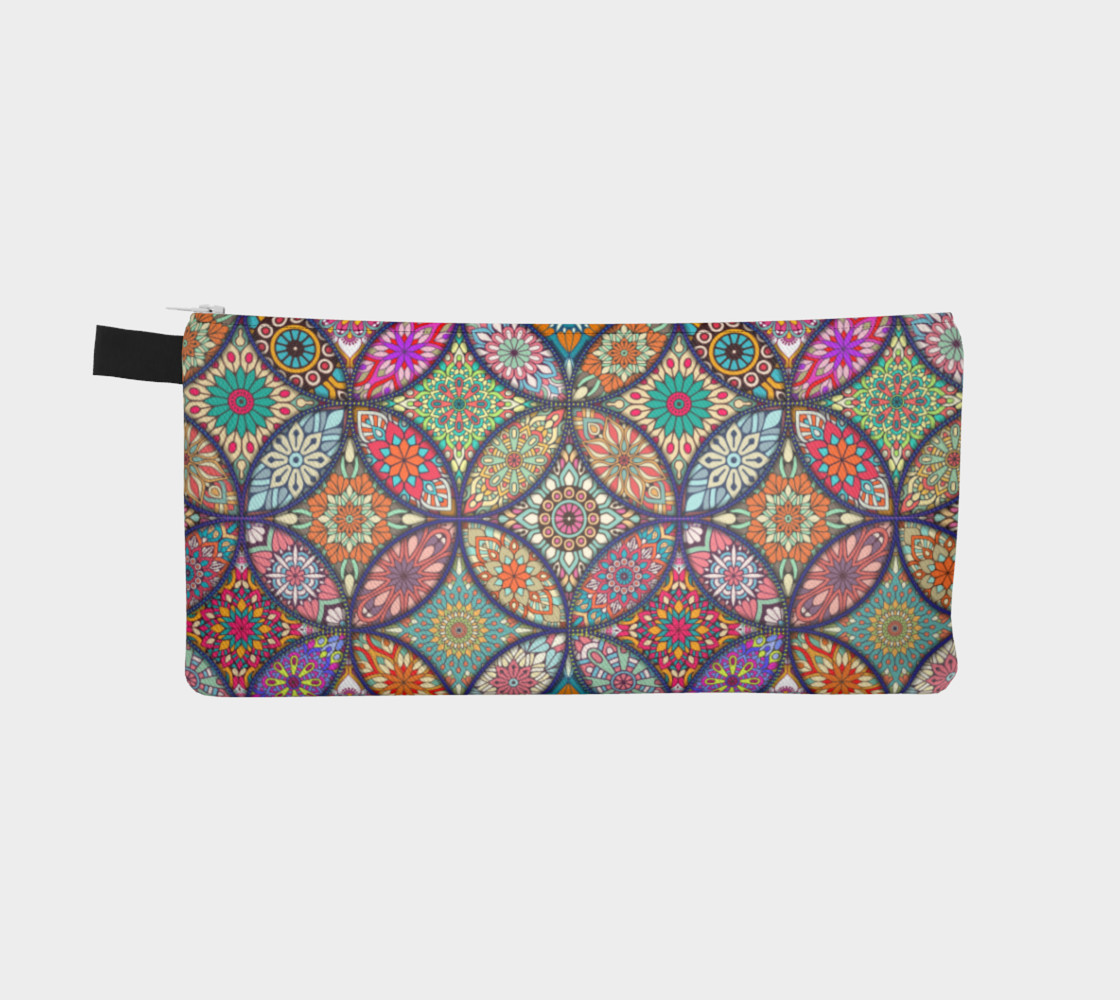 Vibrant Mandalas Pencil Case preview #2