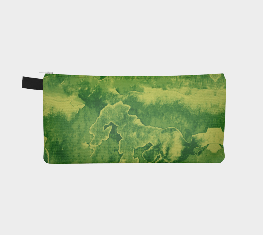 Green mirror watercolor abstraction preview #2