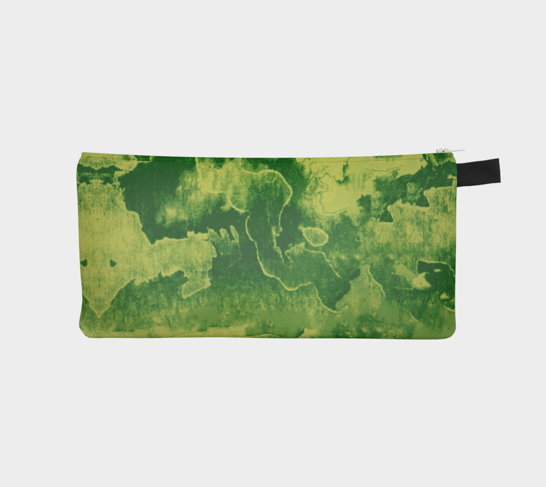 Green mirror watercolor abstraction preview #1