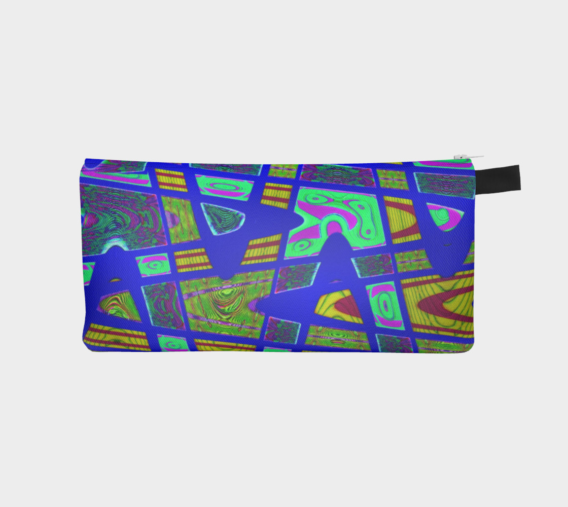 Bright Blue Yellow Abstract preview #1