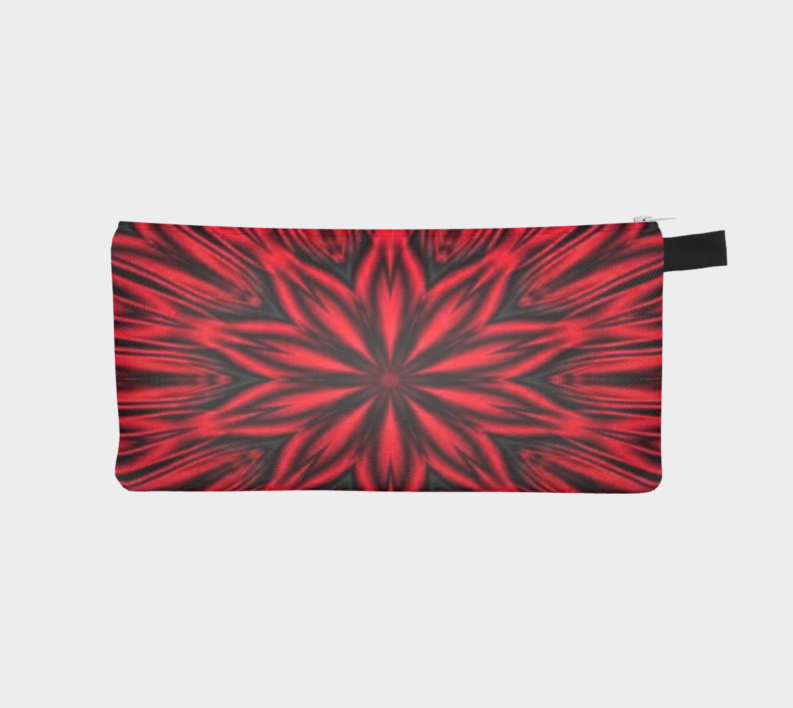 Red Tiger Stripes Pencil Case preview #1