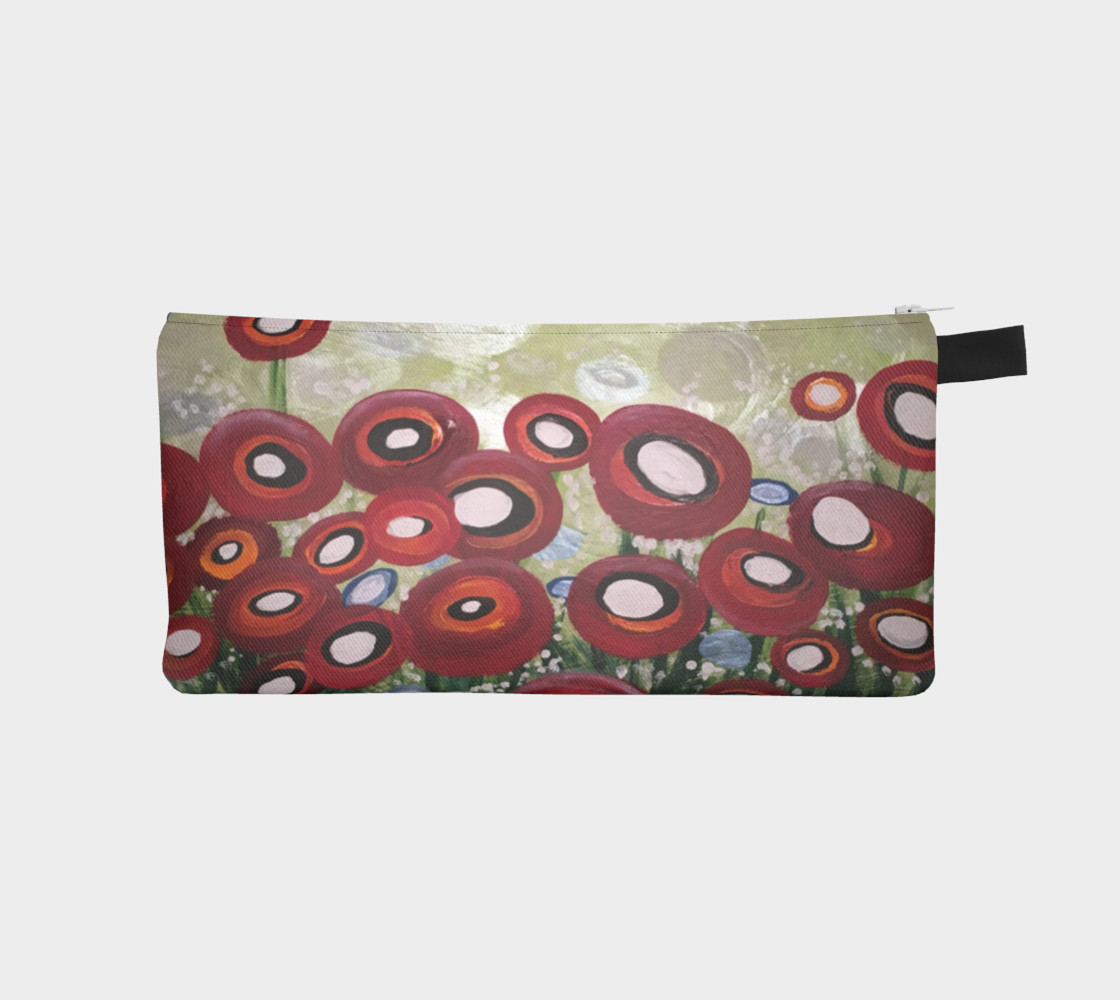 Whimsical Poppy Pencil Case preview #1
