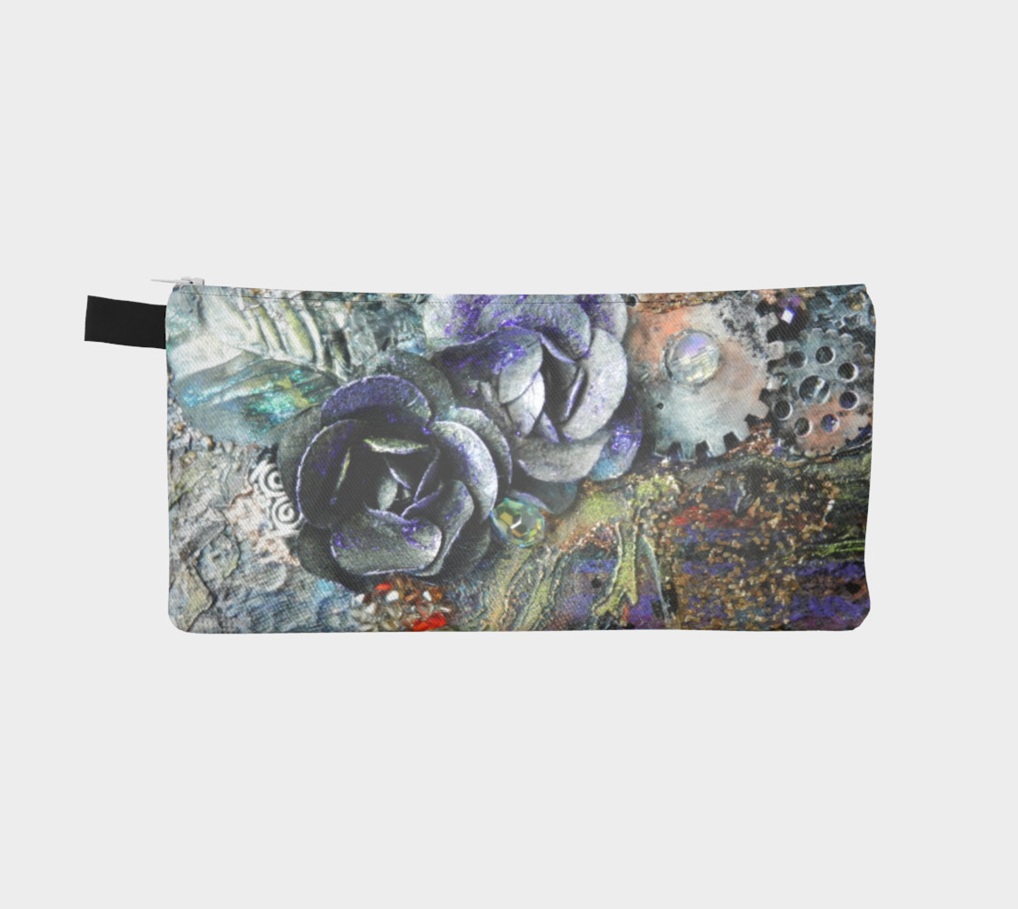 Gears and Roses Zippered Pouch preview #2