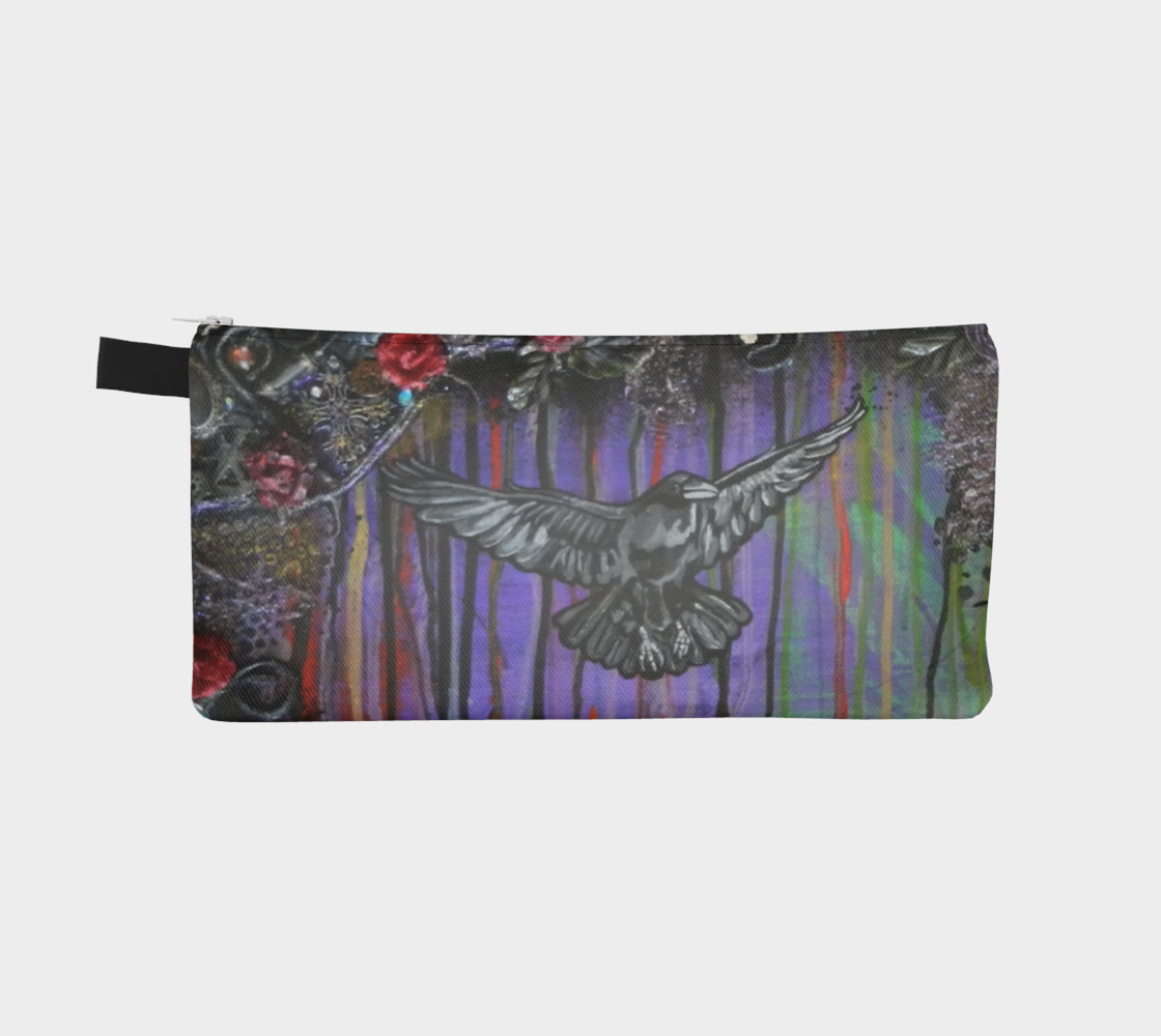 Crow Zippered Pouch preview #2