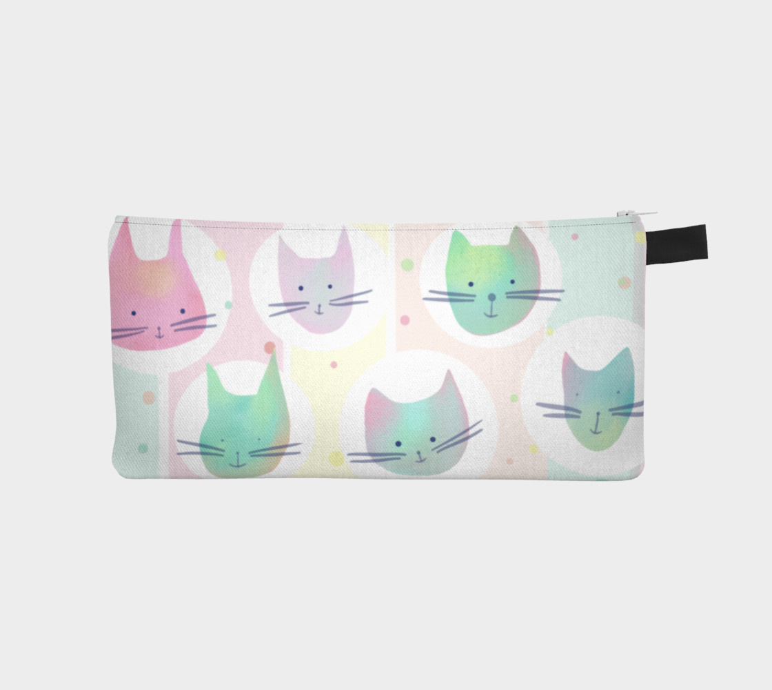 Pastel Cats Pencil Case preview #1