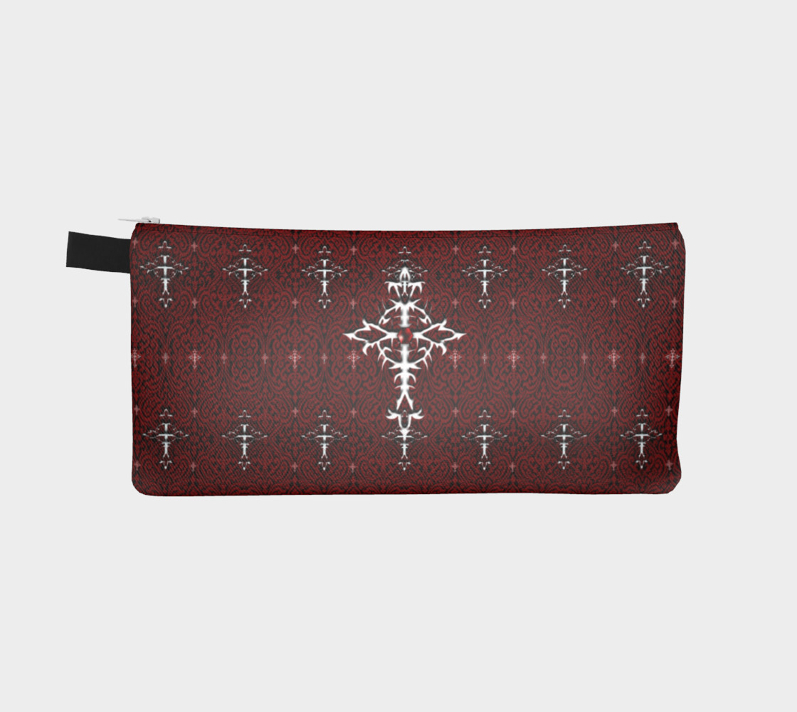 Silver Cross Vampire Damask Gothic Clutch preview #2