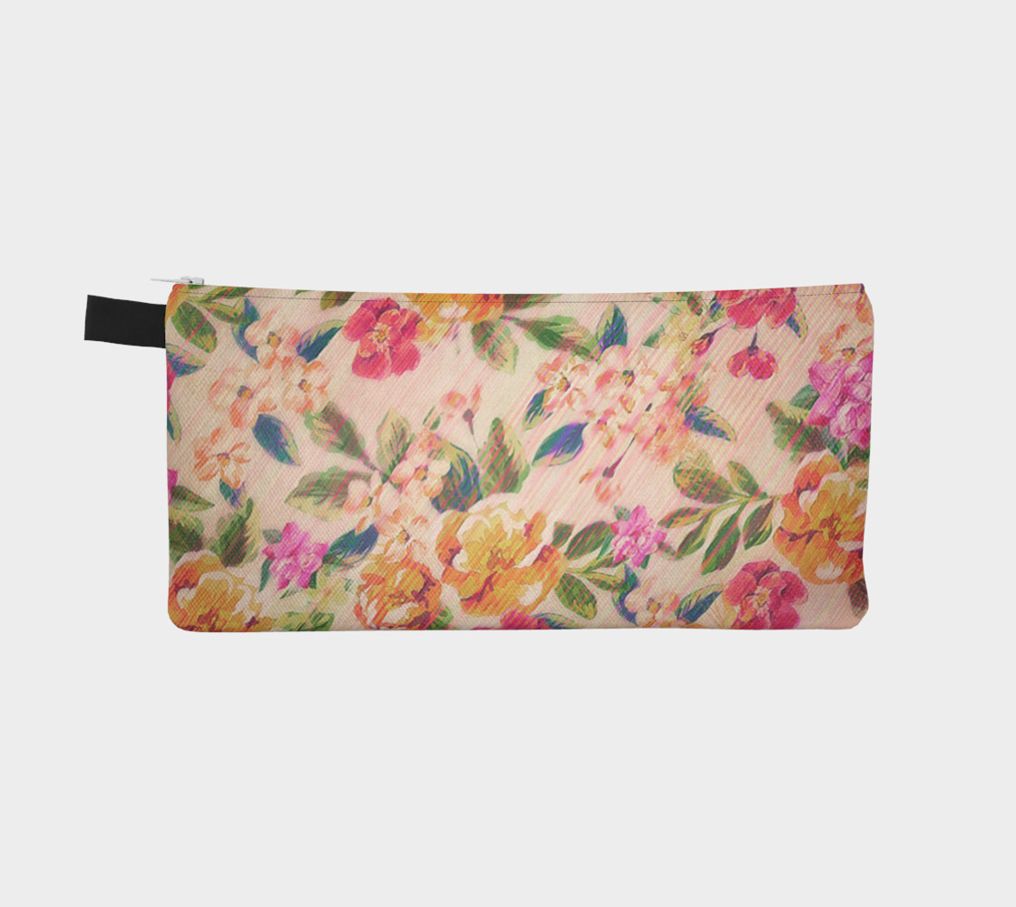 Golden Flitch (Digital Vintage Retro / Glitched Pastel Flowers - Floral design pattern) preview #2