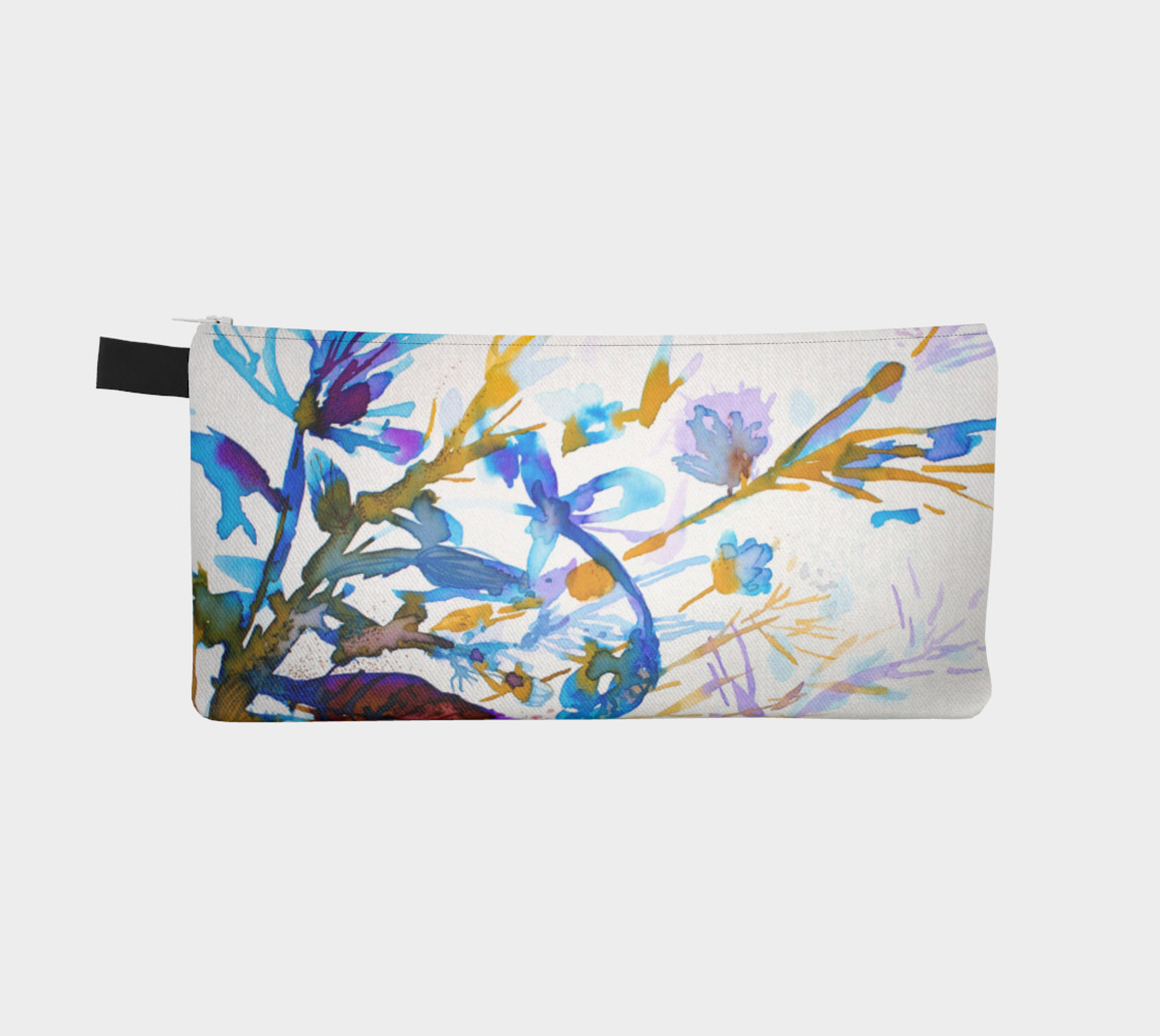 Blue Sea Weeds pencil case preview #2