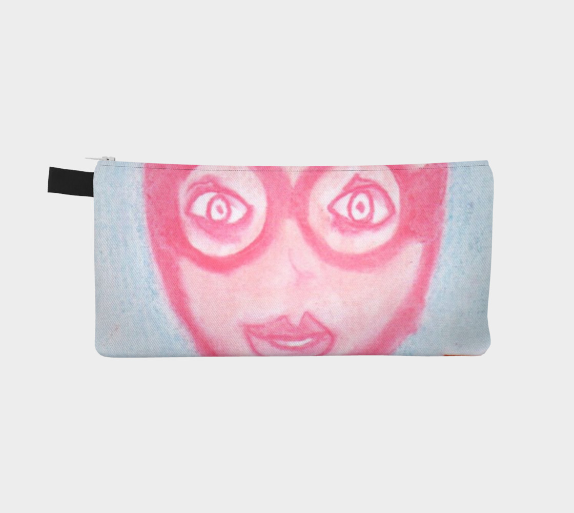 Funny Portrait Face Pink Woman with Glasses preview #2