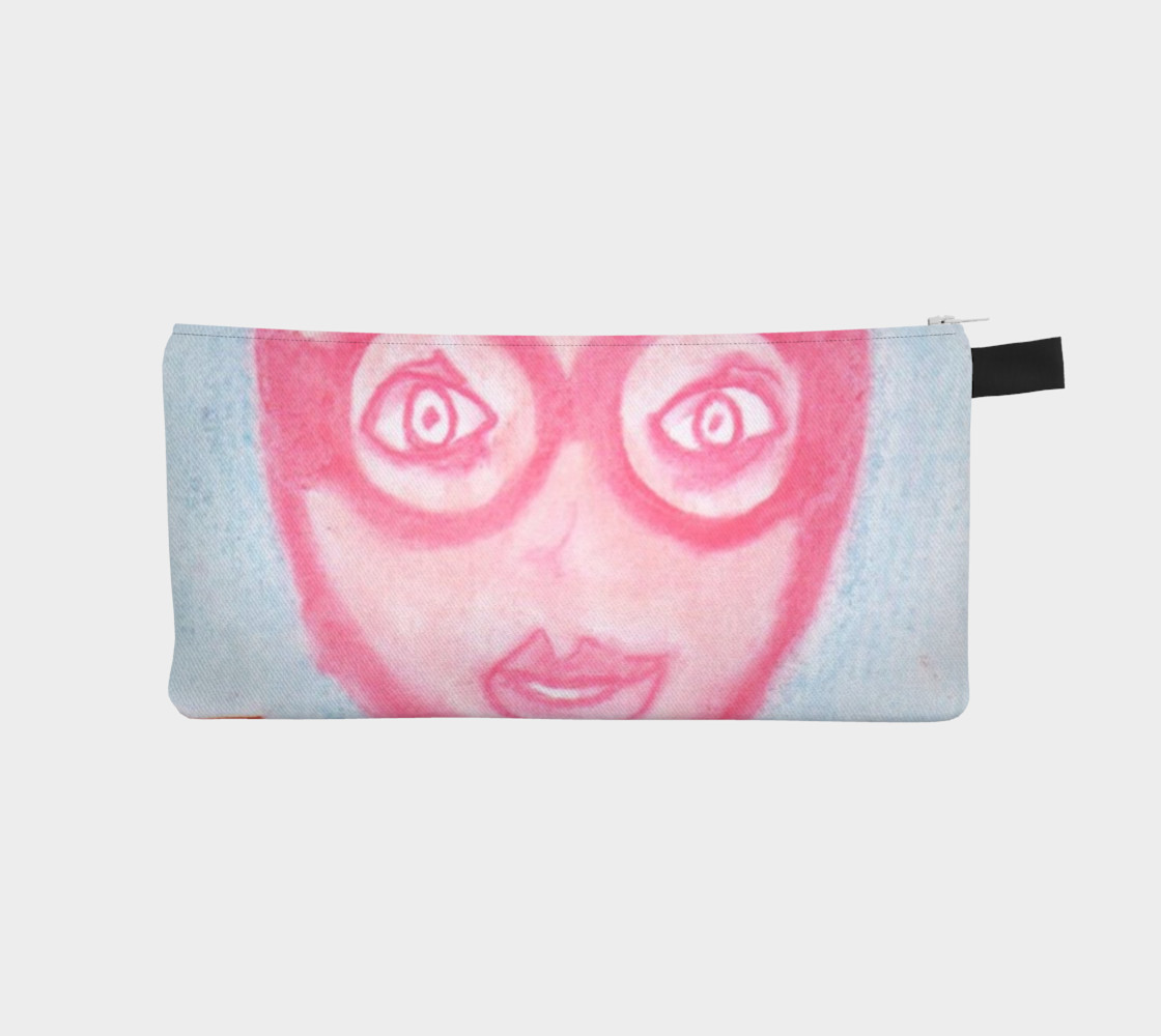 Funny Portrait Face Pink Woman with Glasses preview #1