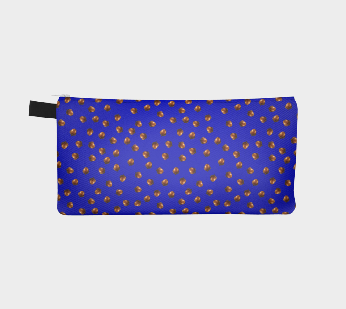 Acorns Pattern-Blue Pencil Case preview #2