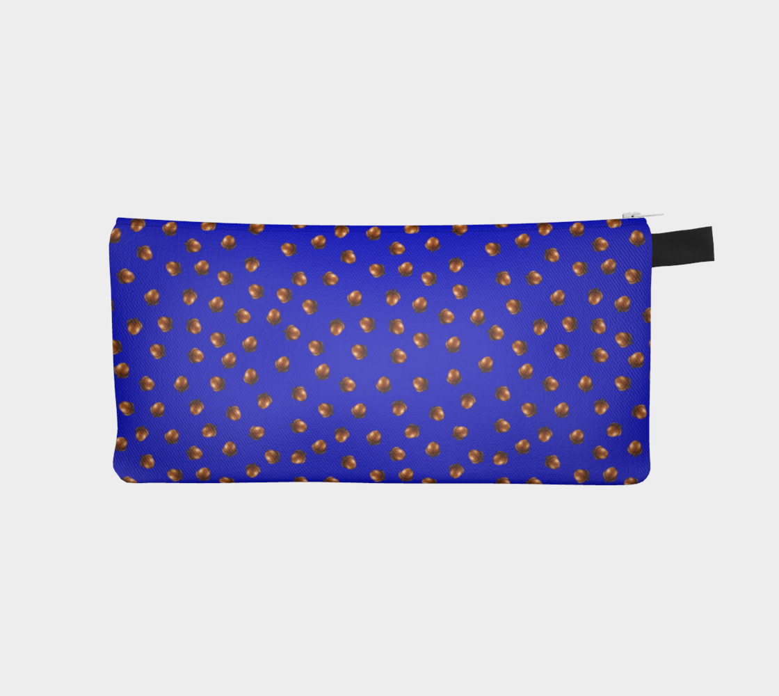 Acorns Pattern-Blue Pencil Case preview #1
