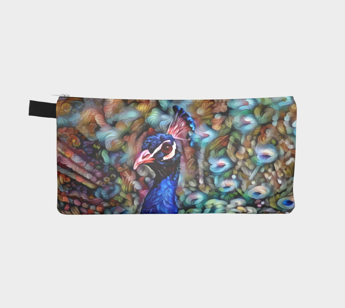 Petaled Peacock Pencil Case preview #2