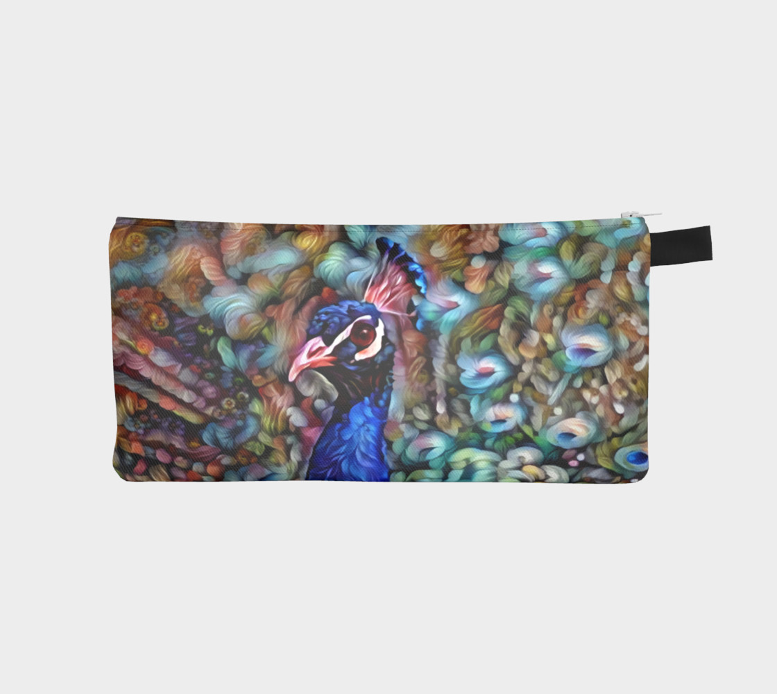 Petaled Peacock Pencil Case preview #1