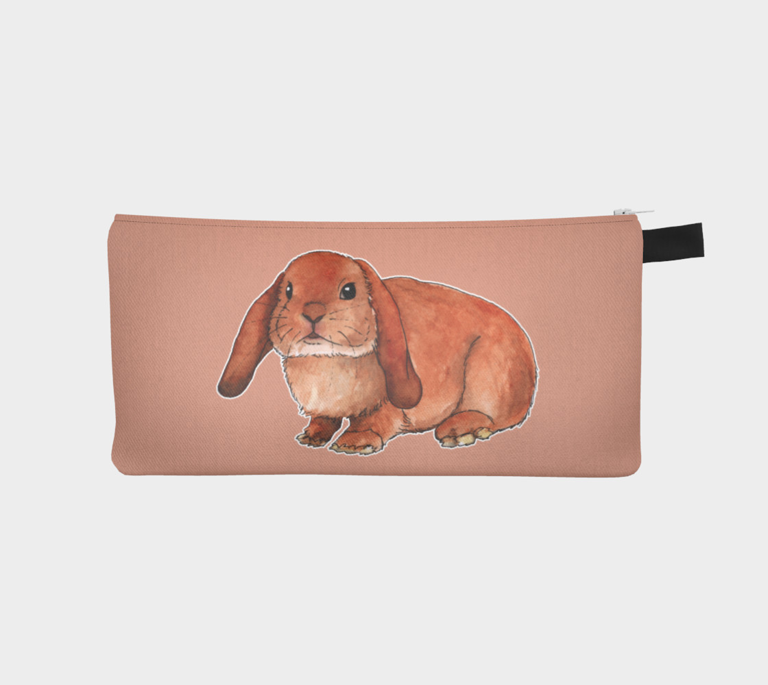 Red rabbit ram Pencil Case preview #1
