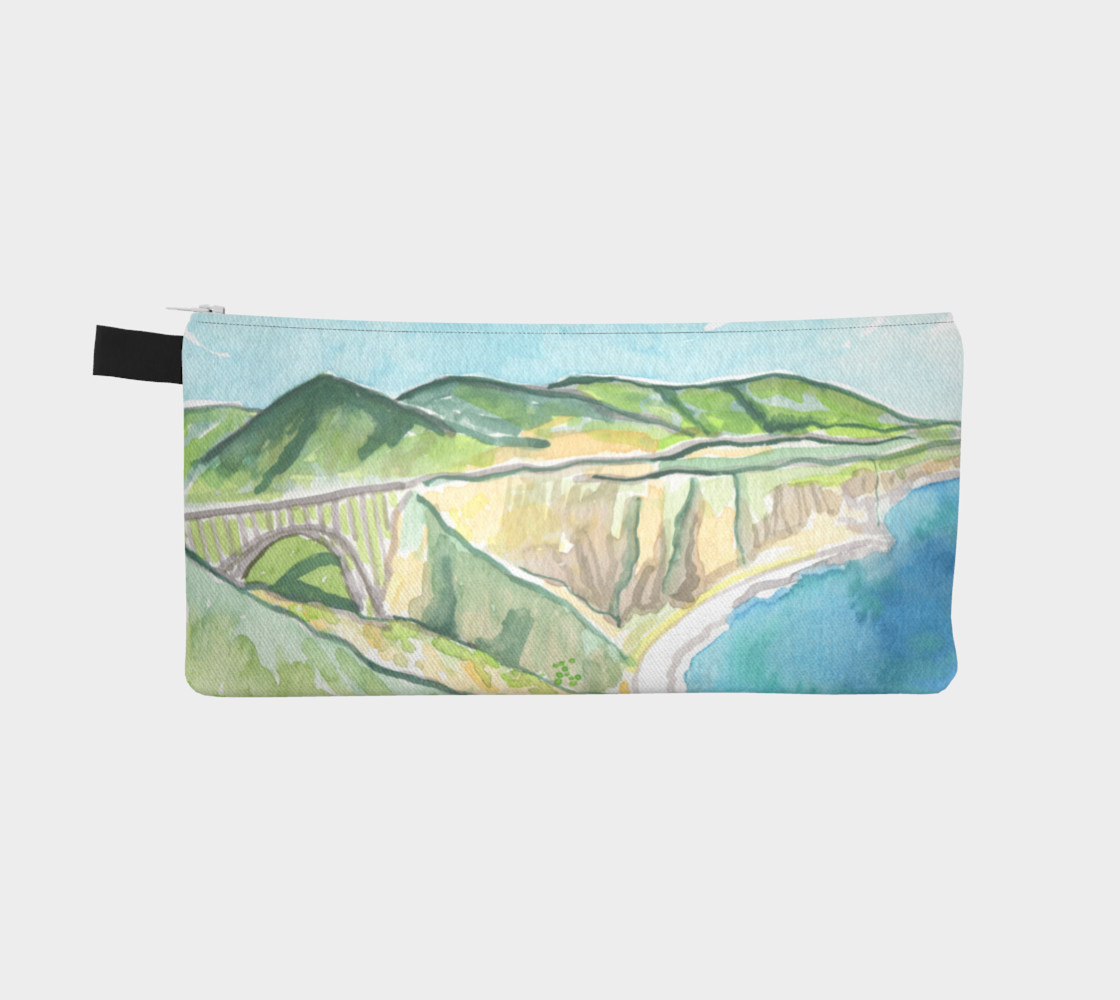 Big Sur Bixby Bridge Watercolor preview #2