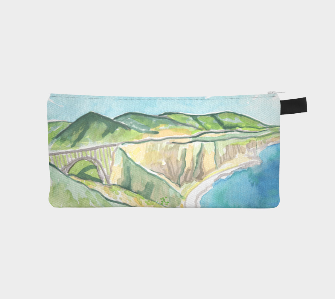 Big Sur Bixby Bridge Watercolor preview #1