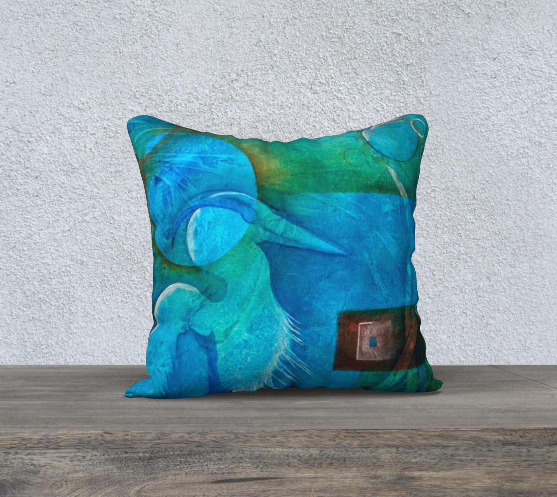 Heron Pillow Cover 3D preview