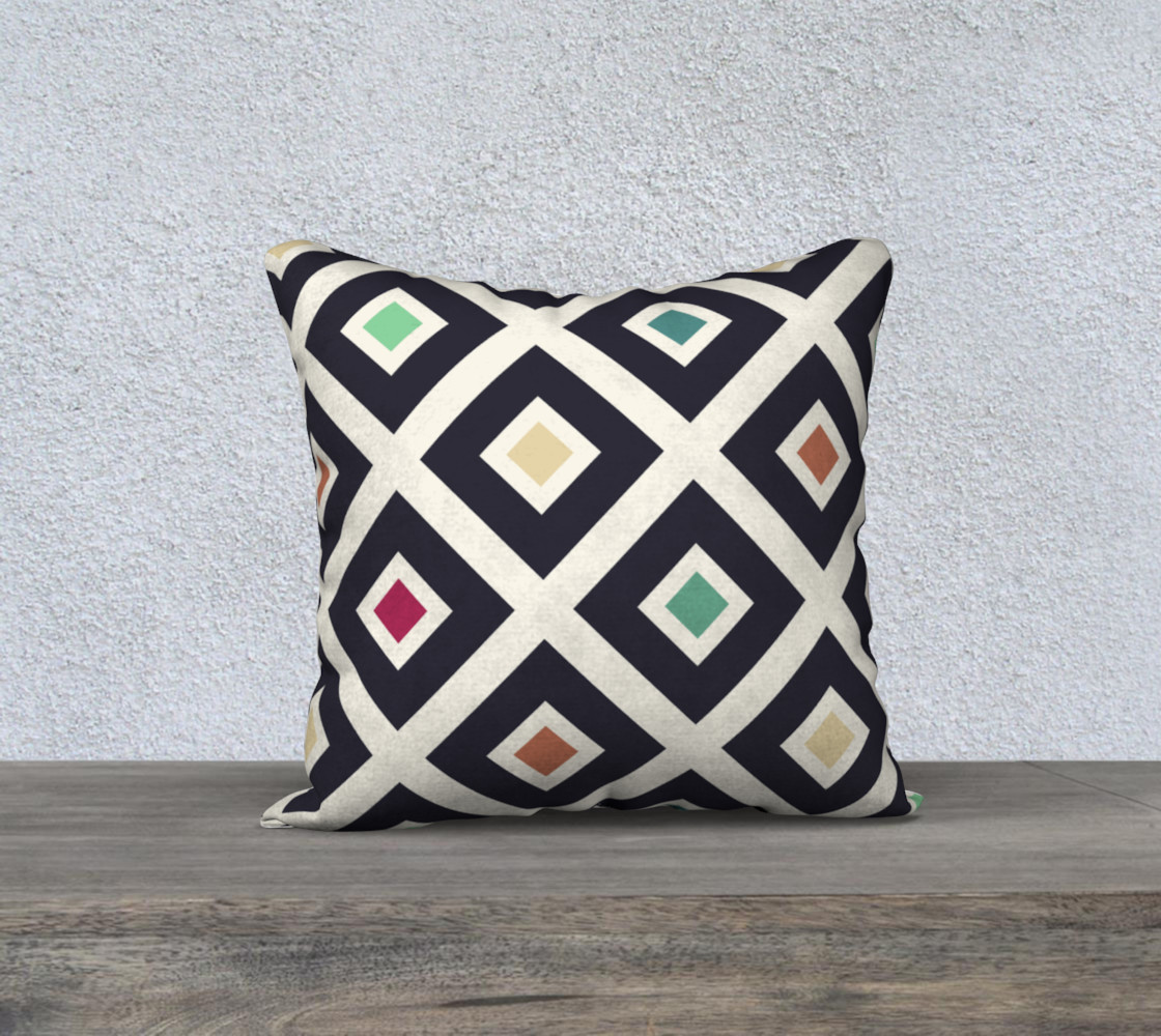 Modern Trendy Geometric Patter in Fresh Vintage Coffee Style Colors preview #1