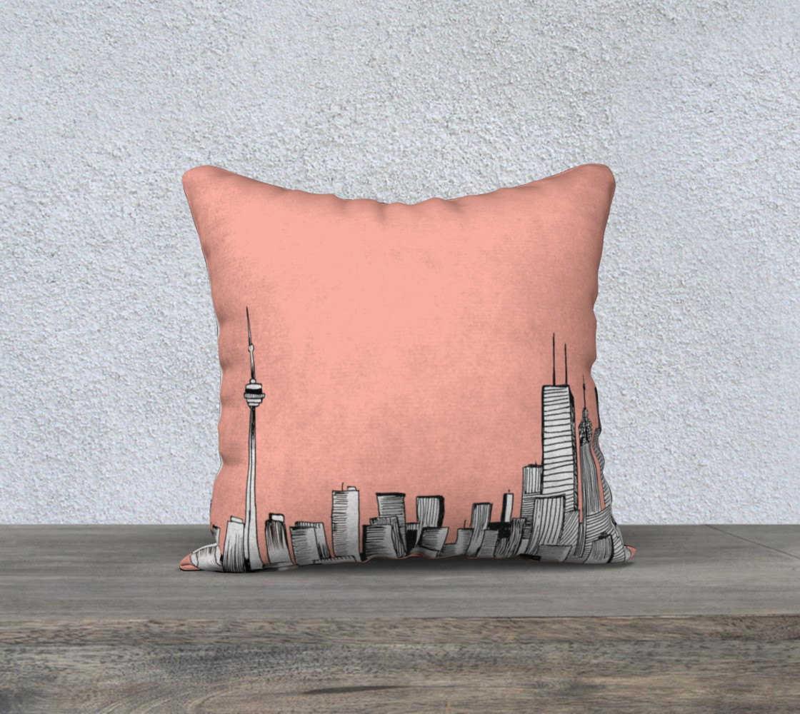 Pink Toronto Pillow preview #1