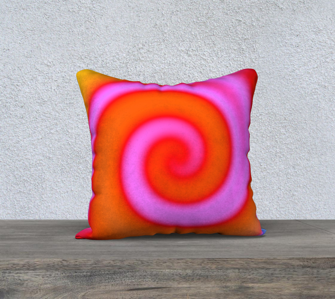 Bright Colorful Orange Pink Swirl Abstract preview #1