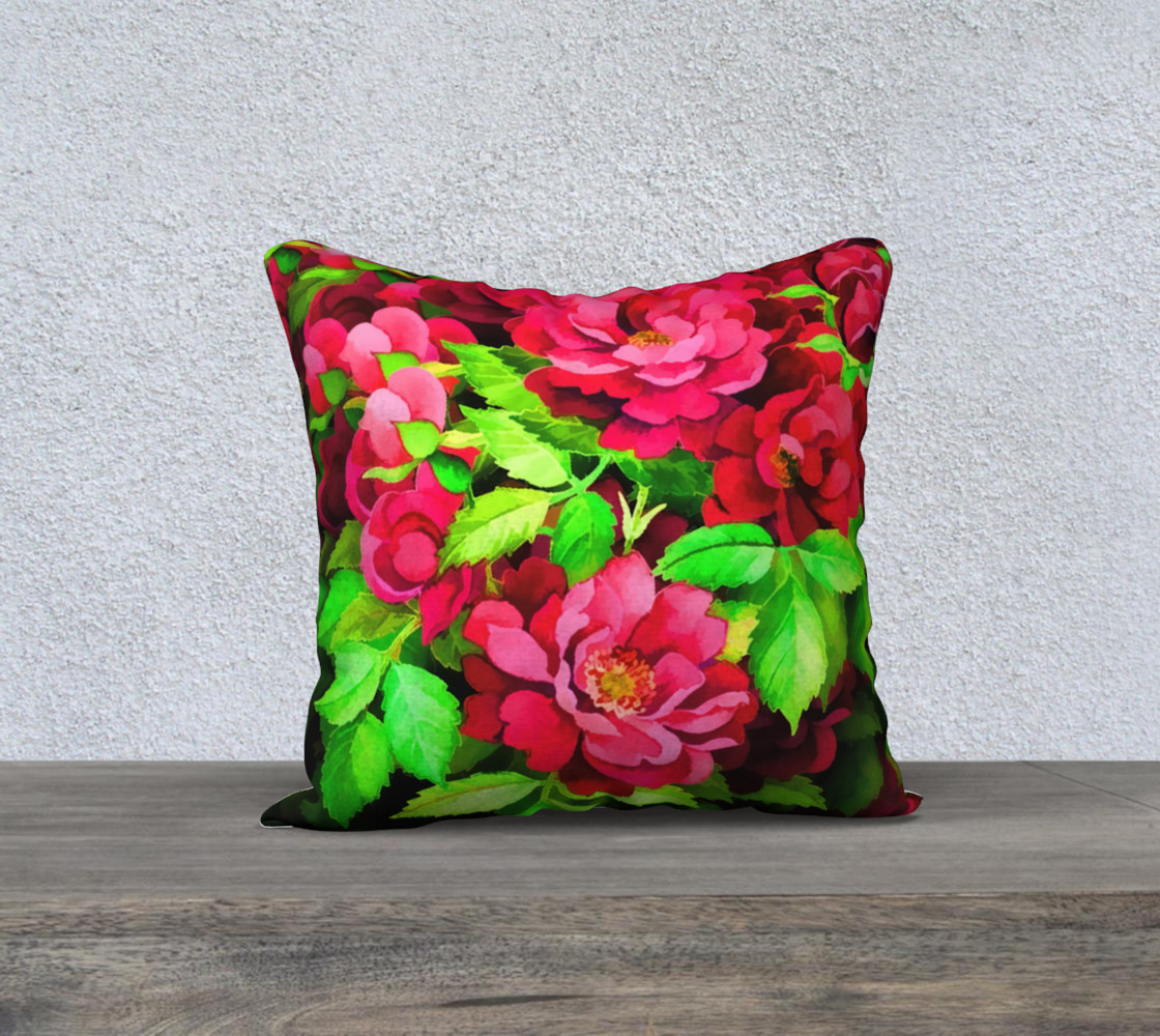 Floral Rose Pillow 1 preview #1
