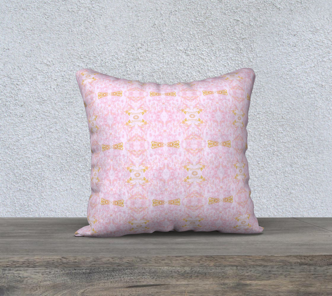 Mock Floral Pale Bouquet Ikat Pink preview #1
