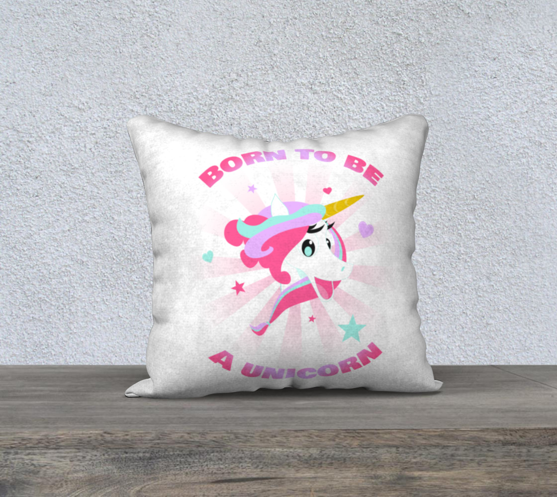Born to be a Unicorn Pillow Case preview #1