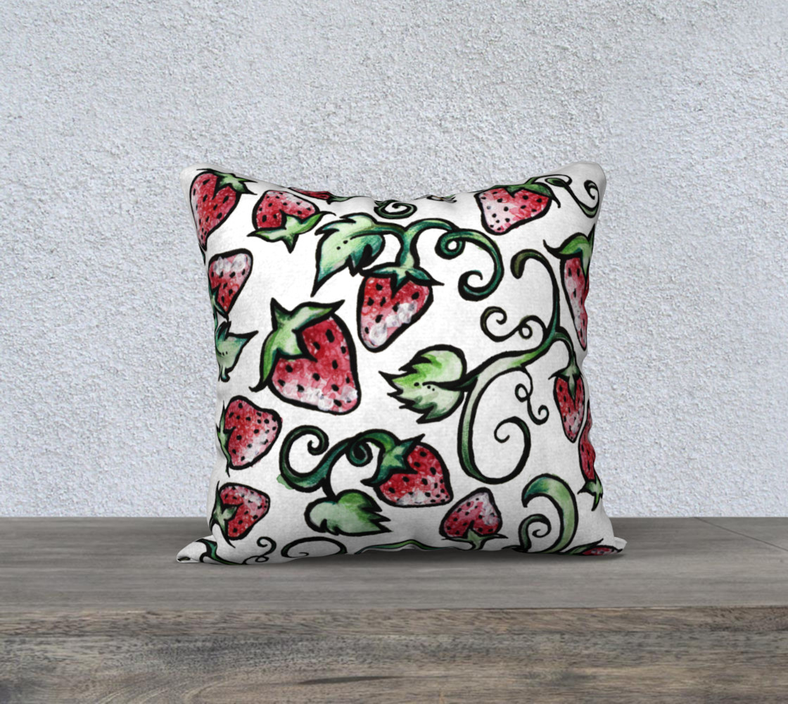 Watercolor strawberry love for a gardener preview #1