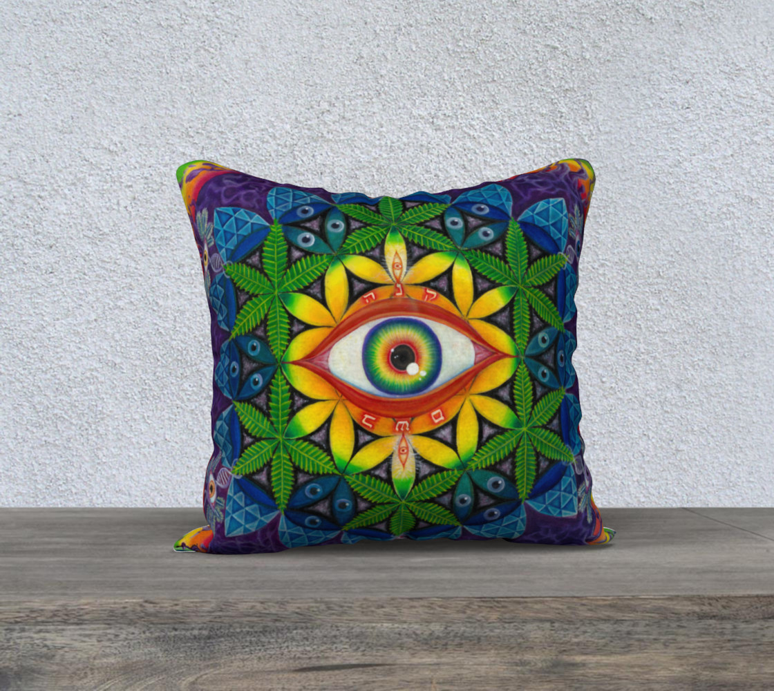 Cannabis Matrix pillow preview #1