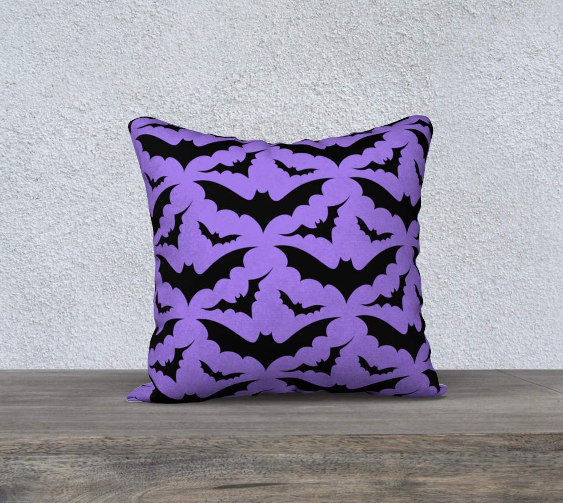 Purple Bats Pillow Case preview #1
