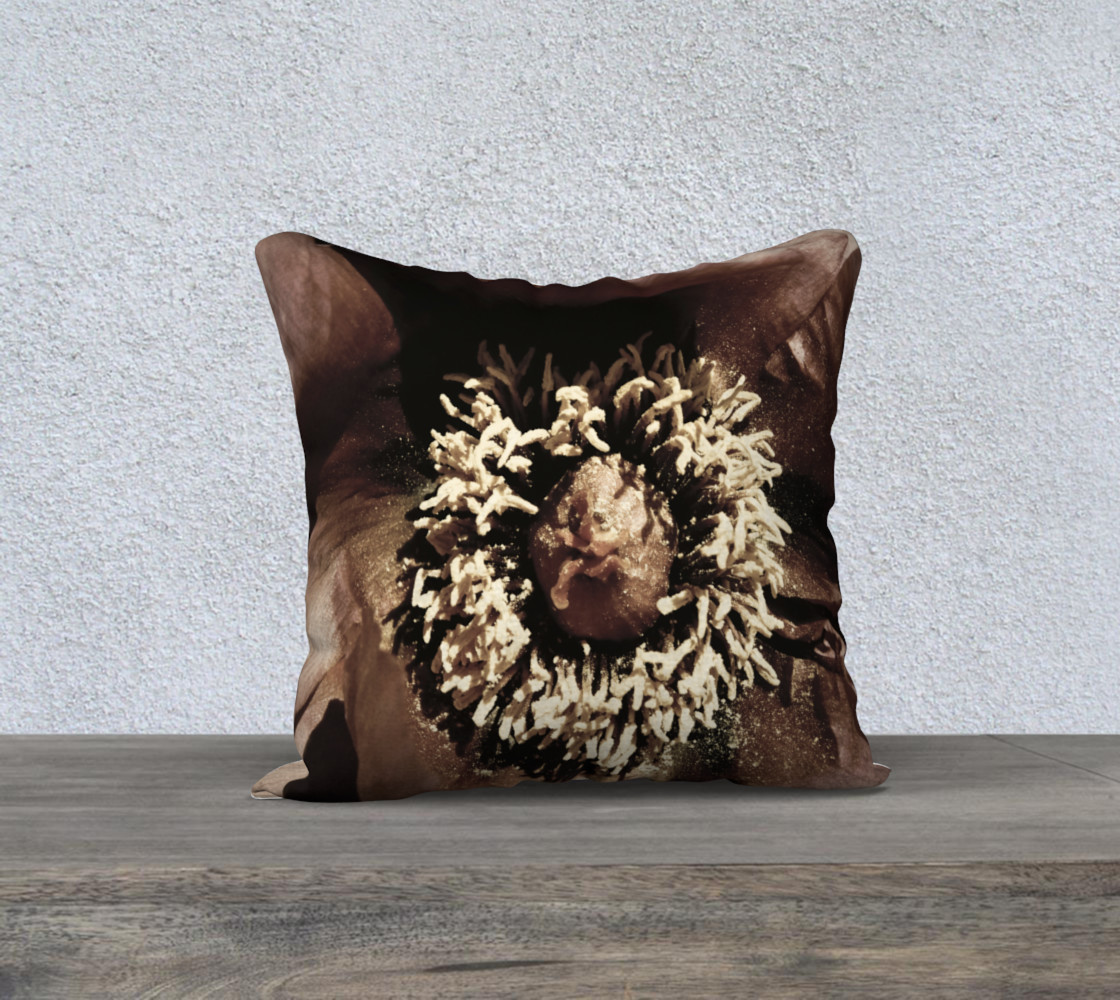 Regal Rustic Peony Pillow preview #1