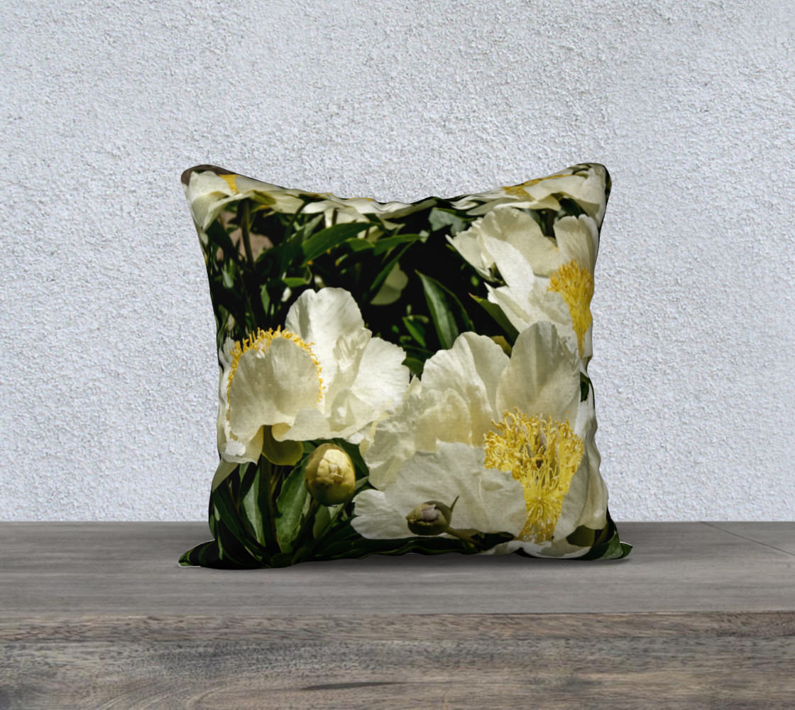 Field of Peony Dreams Pillow preview #1