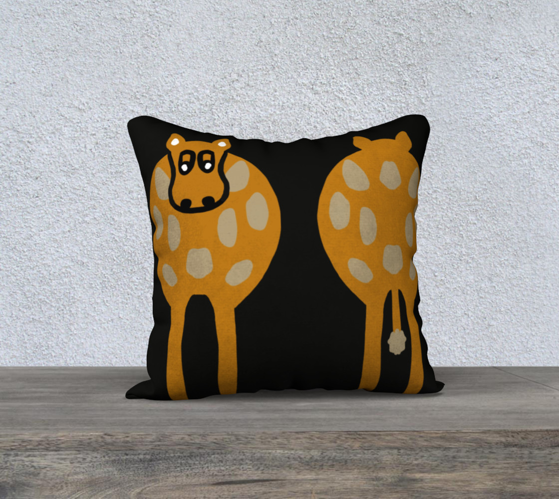 Silly Cow Pillow Case 18" x 18' preview #1