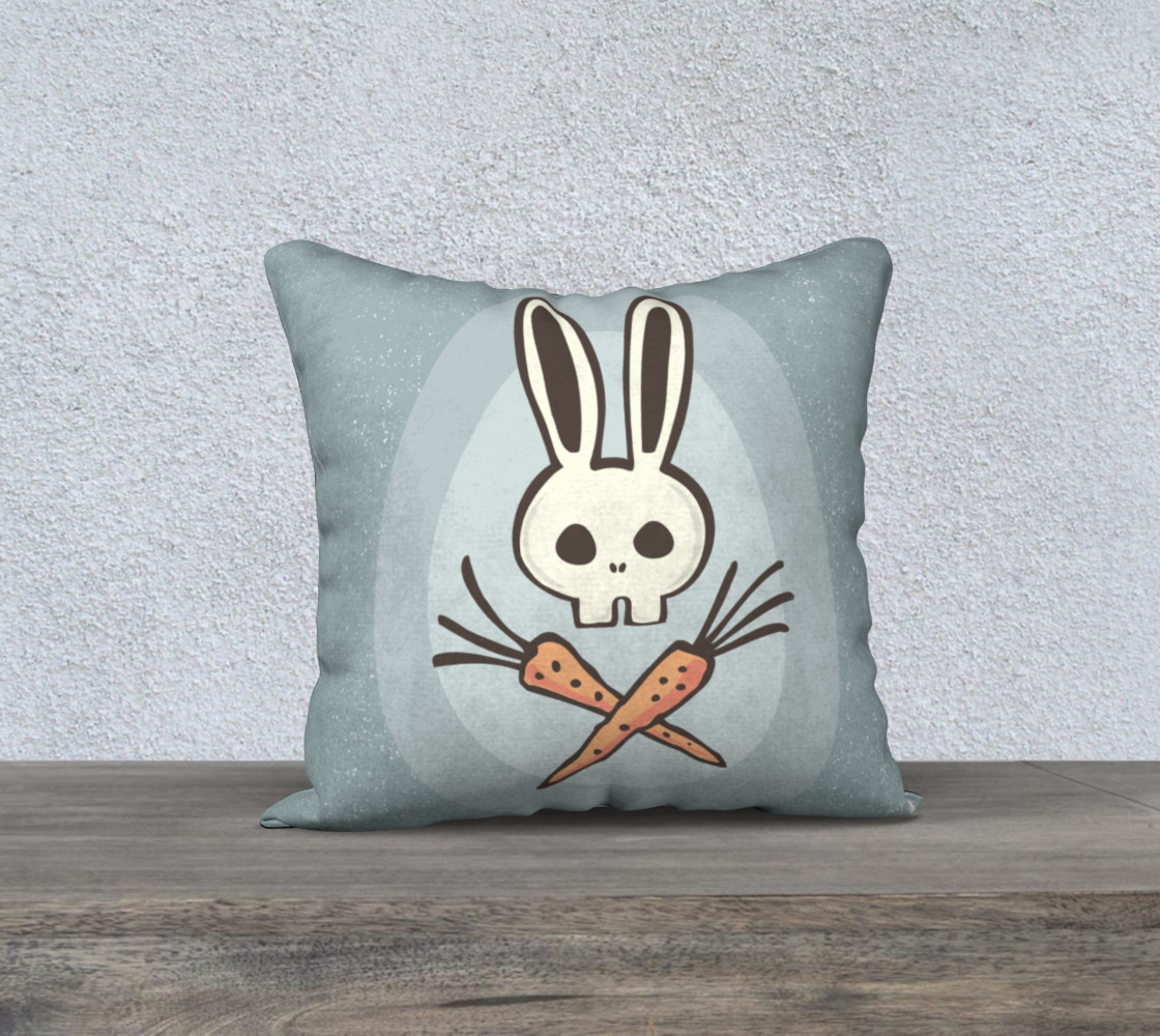 Cartoon Bunny Skull and Carrots Crossbones preview #1